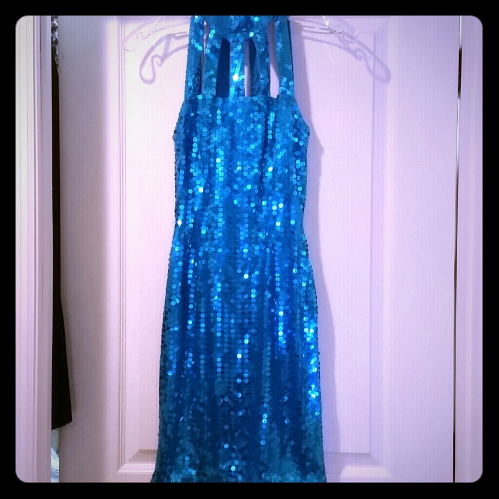 Original vintage 90 ' s sequin mini dress